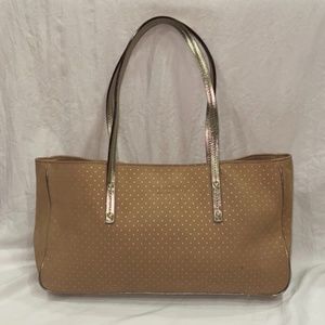 Kate Spade Brown Polka Dot Tote